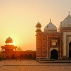 Sunrise from the Taj Mahal. Agra, India. 2025.
