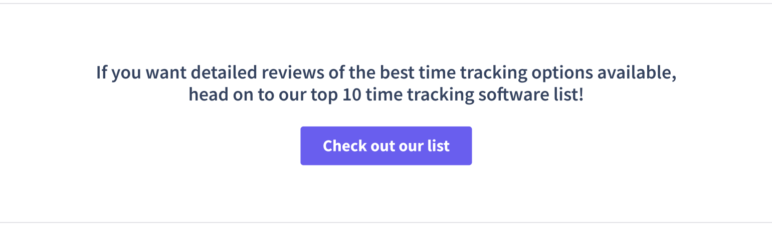 time tracking software