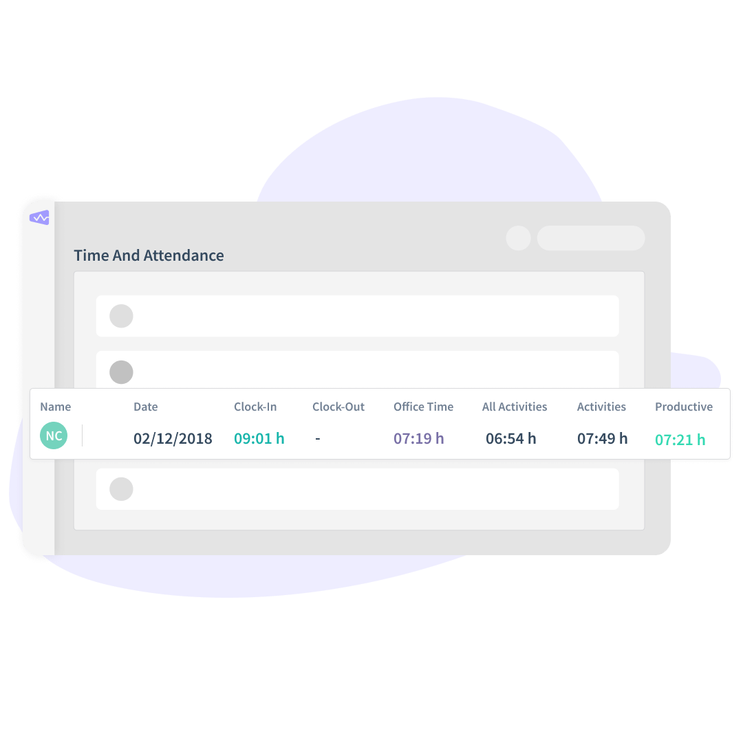 time and attendance feature