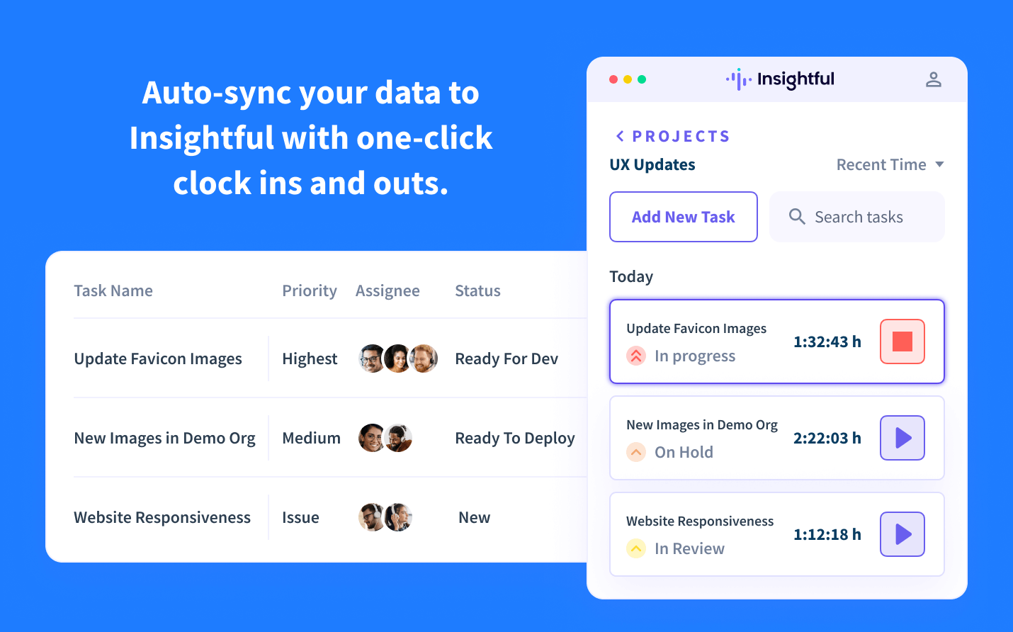 Track the time spent on Shortcut boards and cards with the Insightful Timer