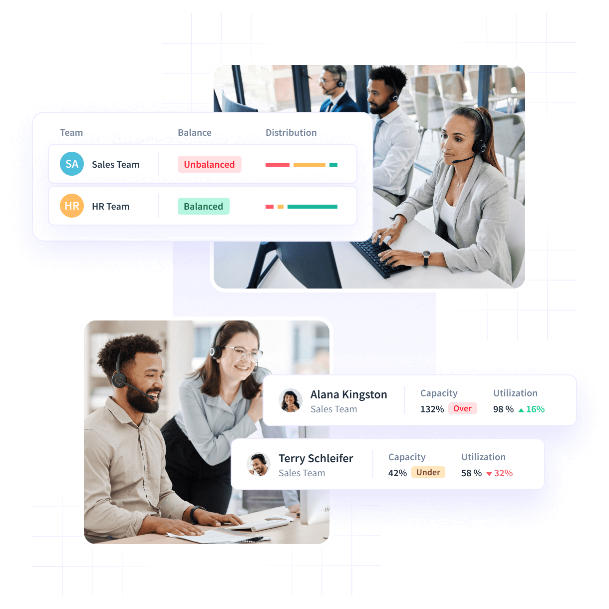 Insightful dashboard showing employee time on projects and tasks